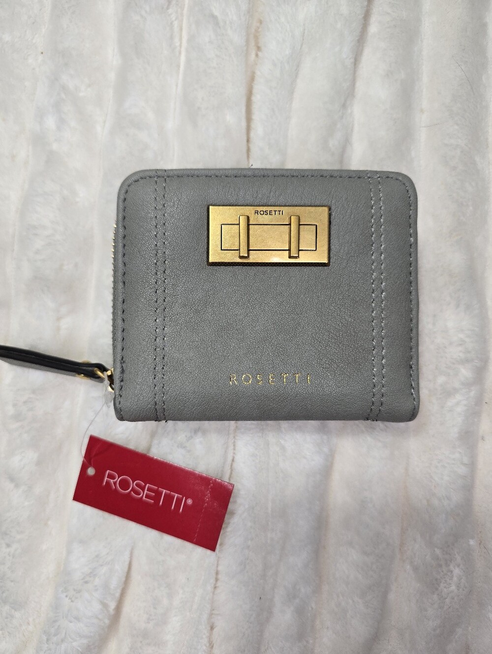 NWT Rosetti Elena Small Zip Around Wallet In Dark Sage